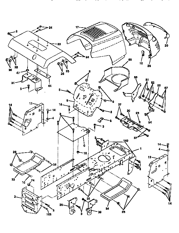 Western Auto AYP8186A79 chassis and enclosures diagram