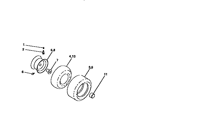 Western Auto AYP8186A79 wheels and tires diagram