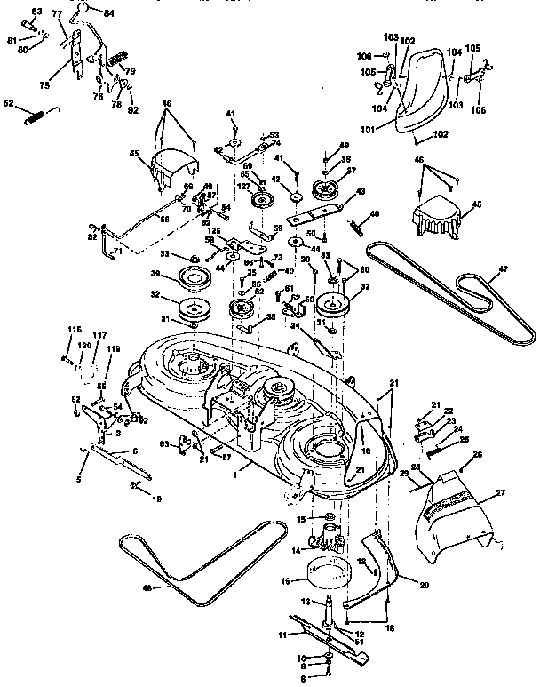Western Auto AYP8186A79 mower deck diagram