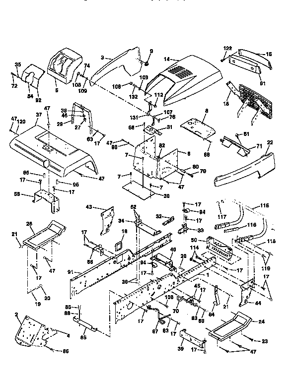 Western Auto AYP8209A79 chassis and enclosures diagram