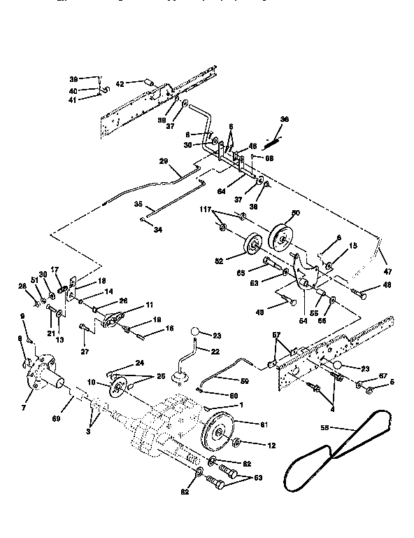 Western Auto AYP8209A79 ground drive diagram