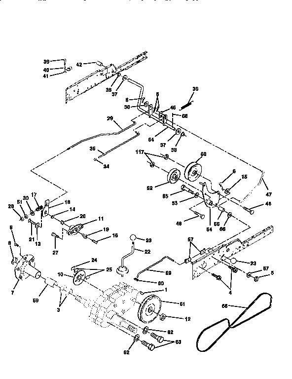 Western Auto AYP8209A79 ground drive diagram