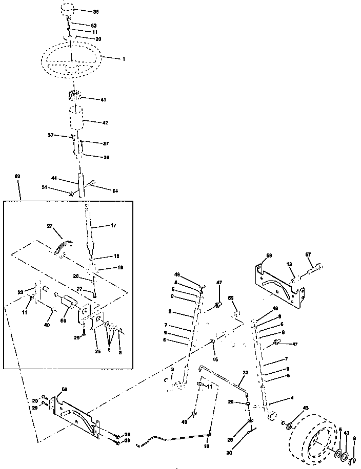 Western Auto 7157A79 steering assembly diagram