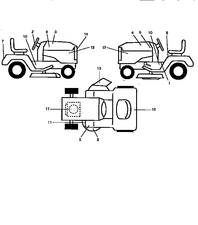 Western Auto 7157A79 decals diagram