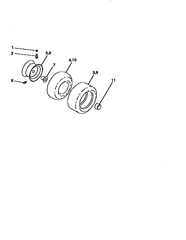 Western Auto 7157A79 wheel and tires diagram