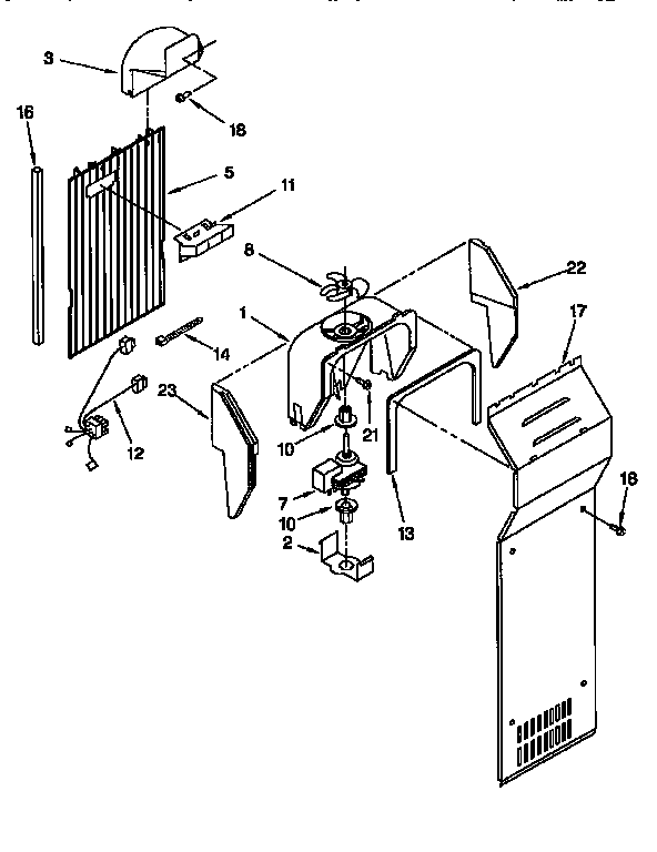 Kenmore 1069557985 air flow diagram