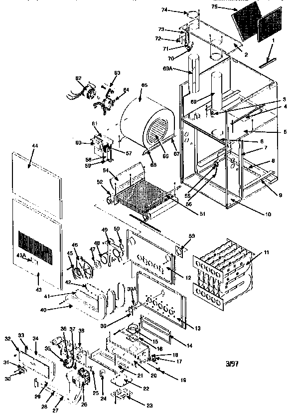 ICP NCGM075EGA1 unit parts diagram