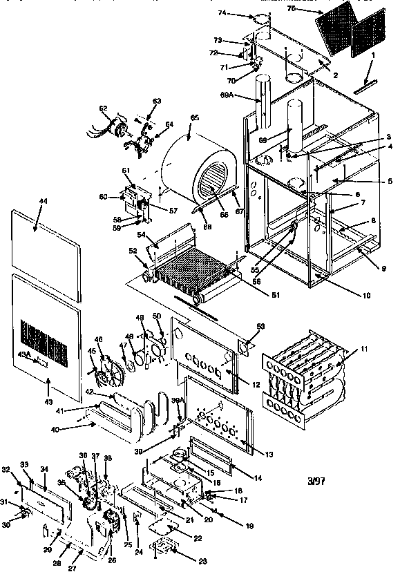 ICP NCGM100EHA1 unit parts diagram