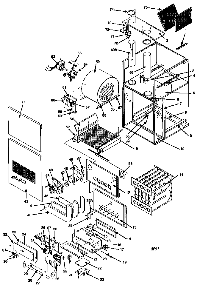 ICP NCGM125EKA1 unit parts diagram