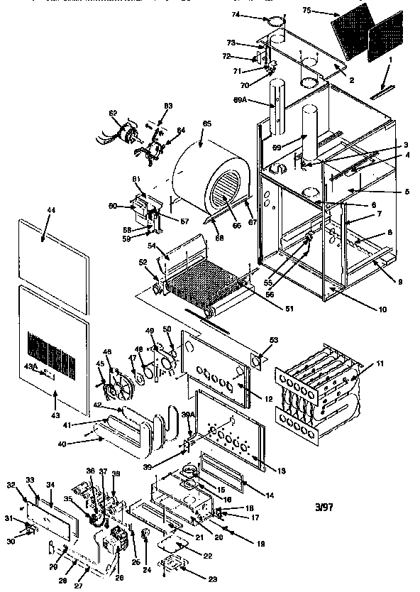 ICP NCGM050EFA1 unit parts diagram