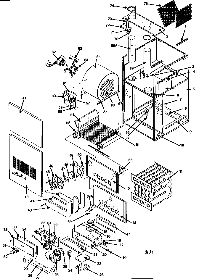 ICP NCGM075EGA1(LP) unit parts diagram