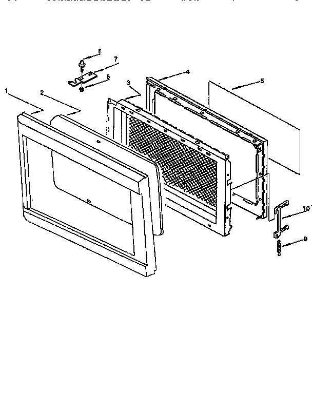 Kenmore 56566400691 door diagram