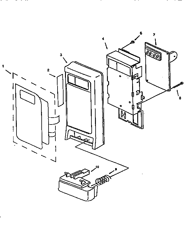 Kenmore 56566400691 control panel diagram