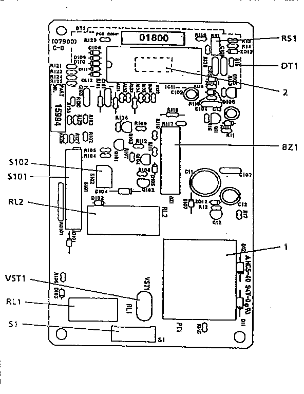 Kenmore 56566400691 power and control circuit board diagram