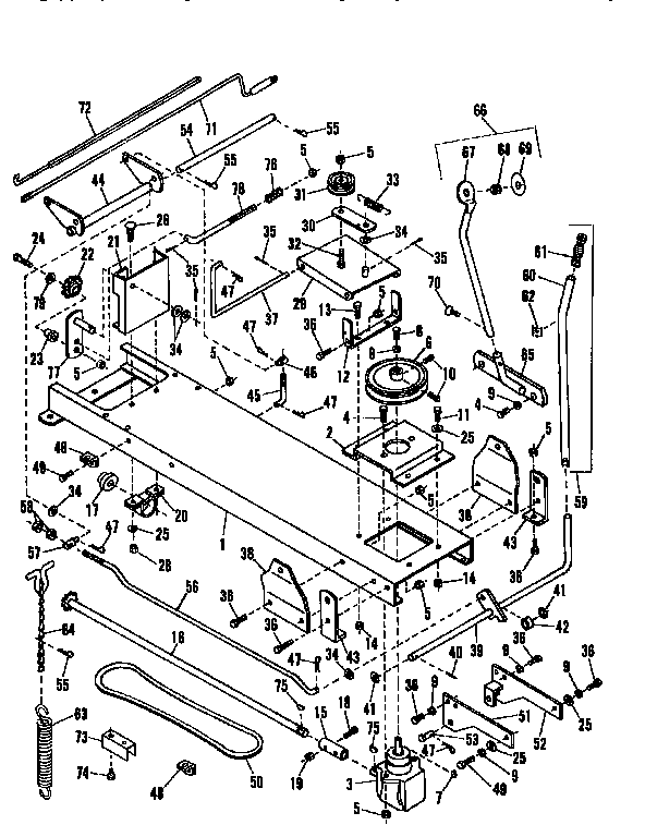 Craftsman 842242560 main frame diagram