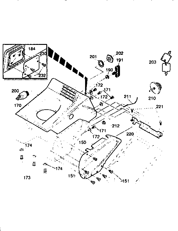 Craftsman 536886770 belt cover assembly diagram