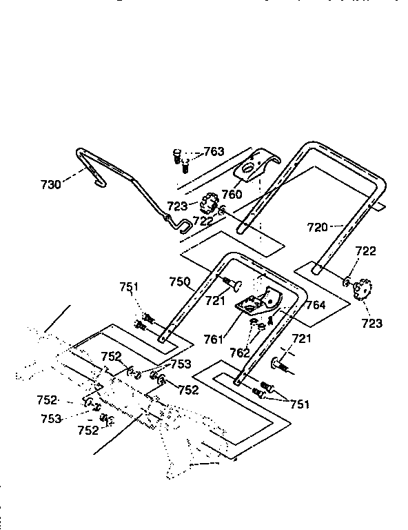 Craftsman 536886770 handle assembly diagram