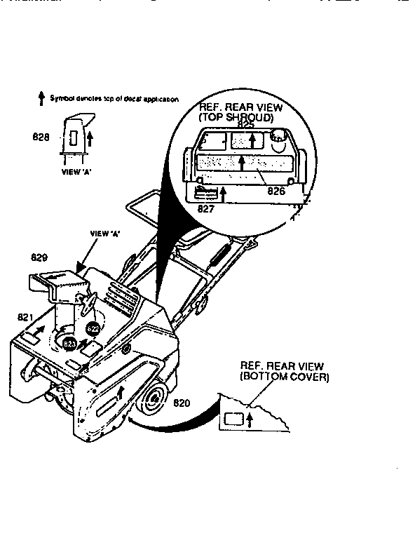 Craftsman 536886770 decals diagram