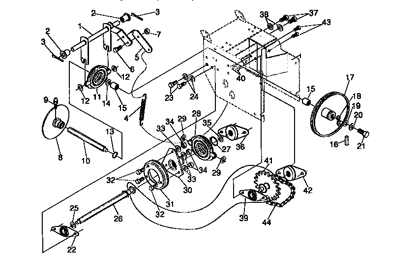 Craftsman 536886110 drive components diagram