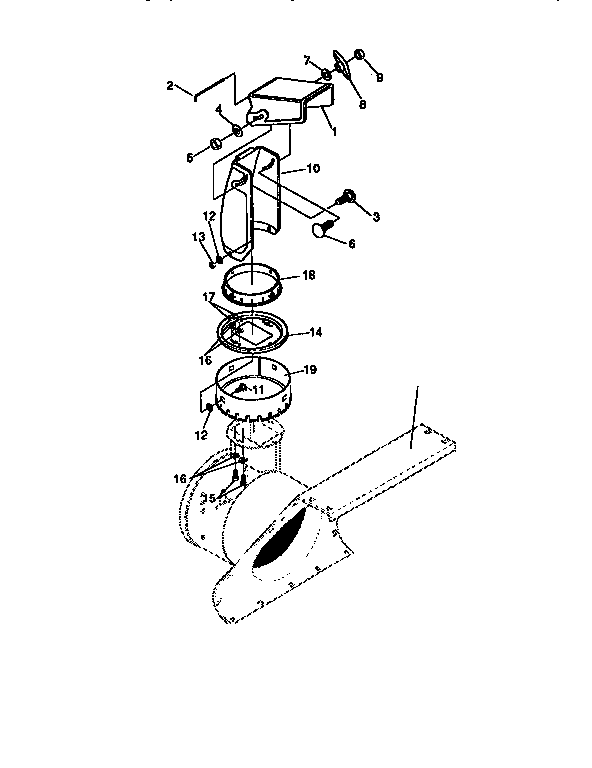 Craftsman 536886110 discharge chute diagram