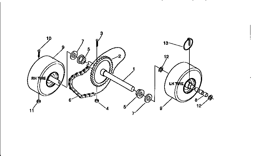 Craftsman 536886110 wheel assembly diagram