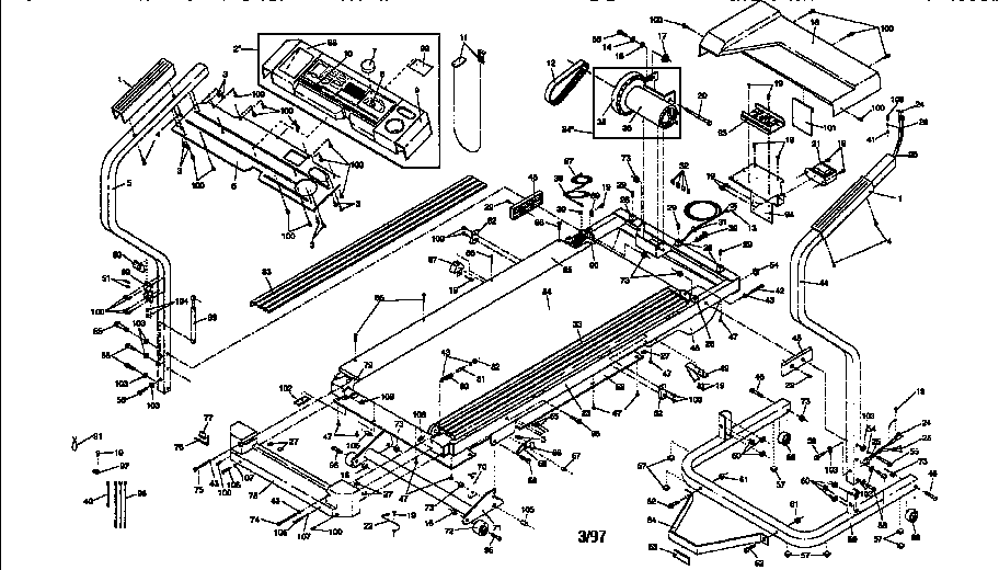 Weslo WLTL84562 unit parts diagram
