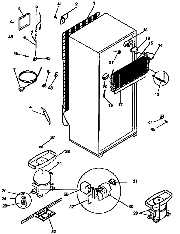 Kenmore 2539363091 unit parts diagram