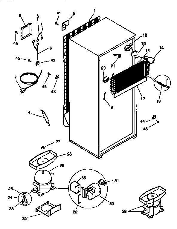 Frigidaire FRT21NNCD4 system diagram
