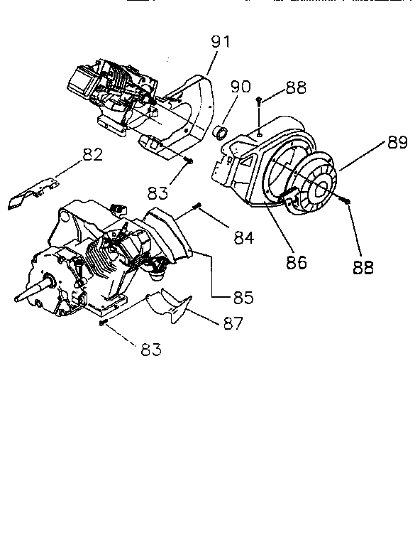 Craftsman 580762600 recoil starter diagram