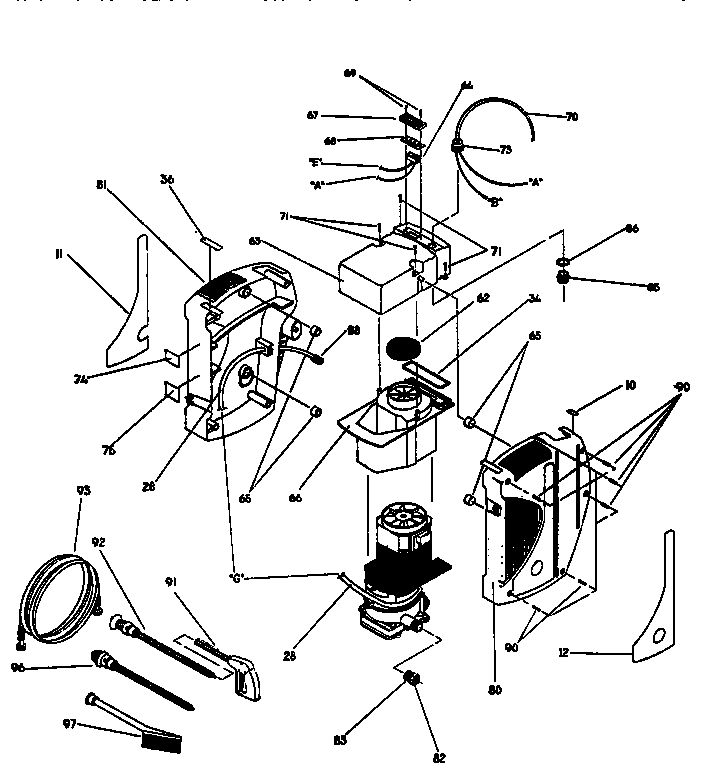 Craftsman 580760210 spray gun and covers diagram