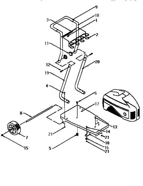 Craftsman 580760210 main frame diagram