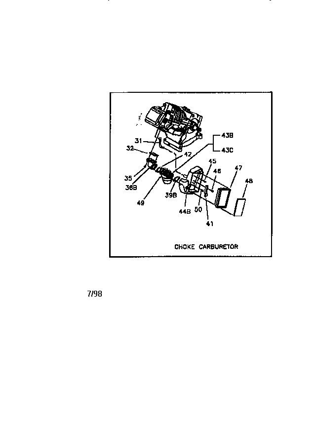 Craftsman 580327250 air cleaner and carburetor diagram