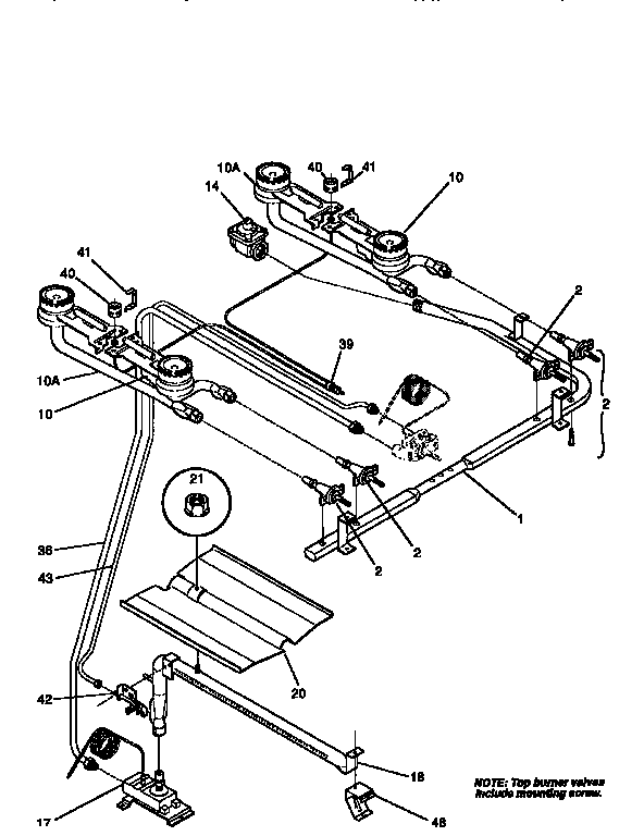 Kenmore 79061071790 burner diagram