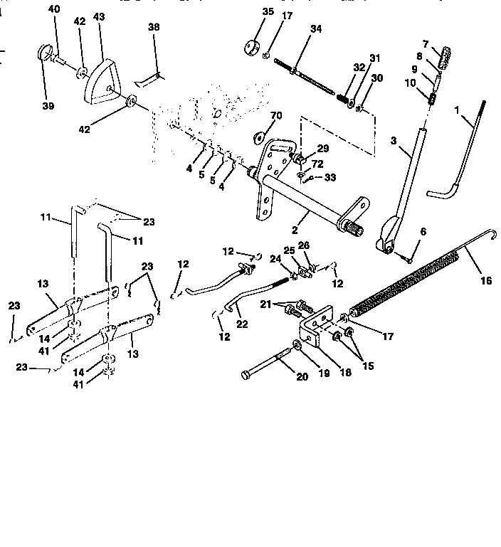 Craftsman 917258980 lift assembly diagram
