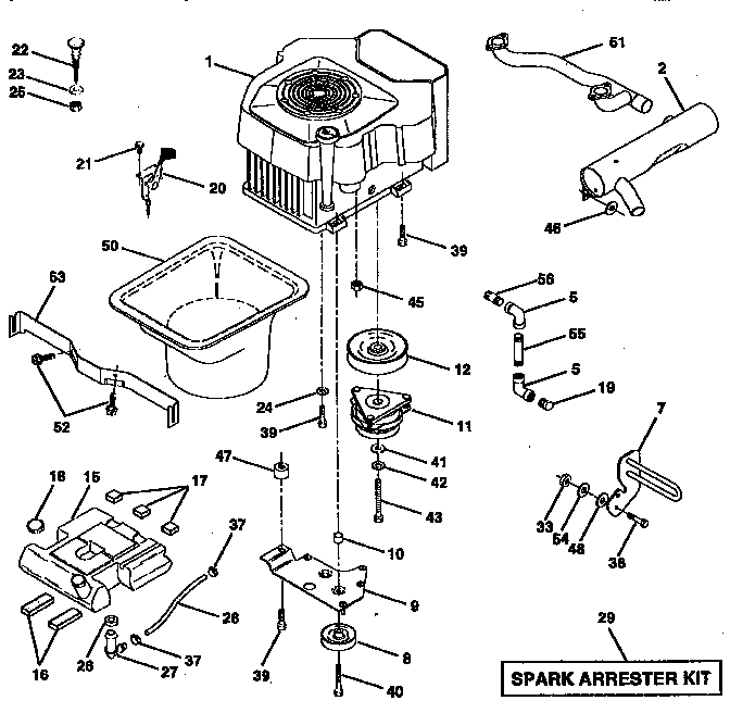 Craftsman 917258970 engine diagram