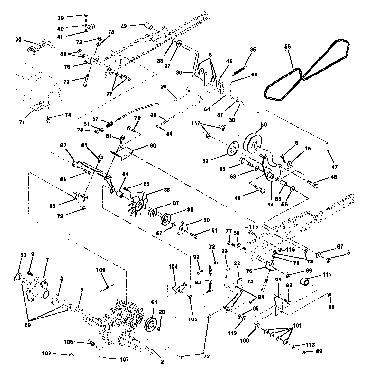 Craftsman 917258990 ground drive diagram