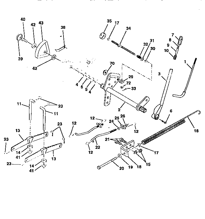 Craftsman 917258990 lift assembly diagram