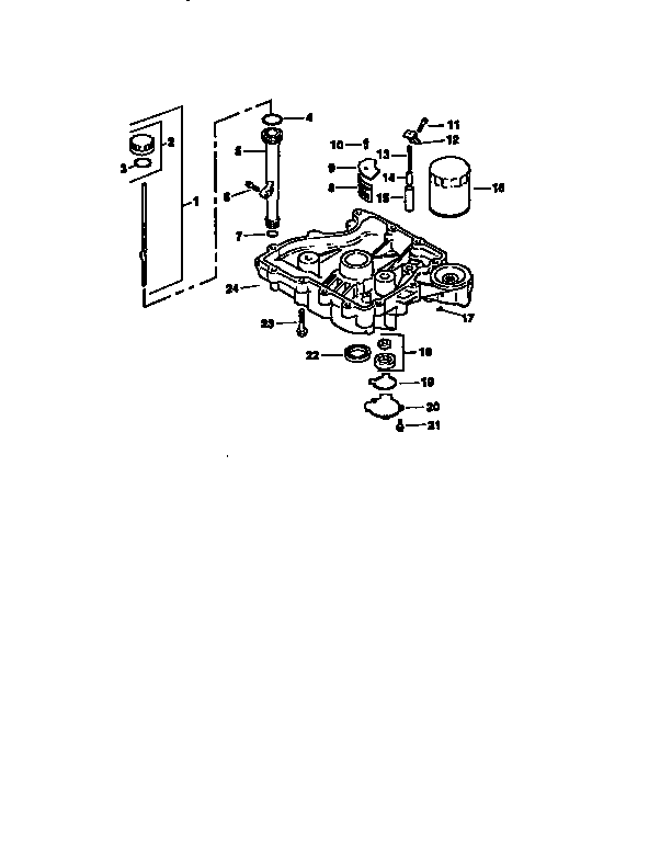 Craftsman 917256540 oil pan/lubrication diagram