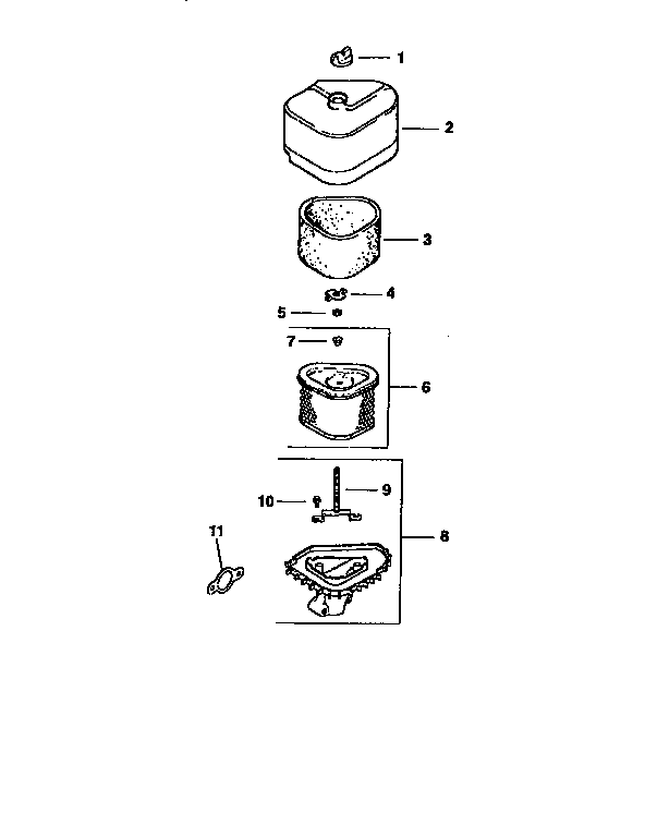 Craftsman 917256540 air intake diagram