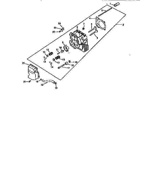 Craftsman 917259552 cylinder head, valve and breather diagram