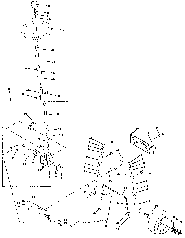 Western Auto 7124A79 steering assembly diagram