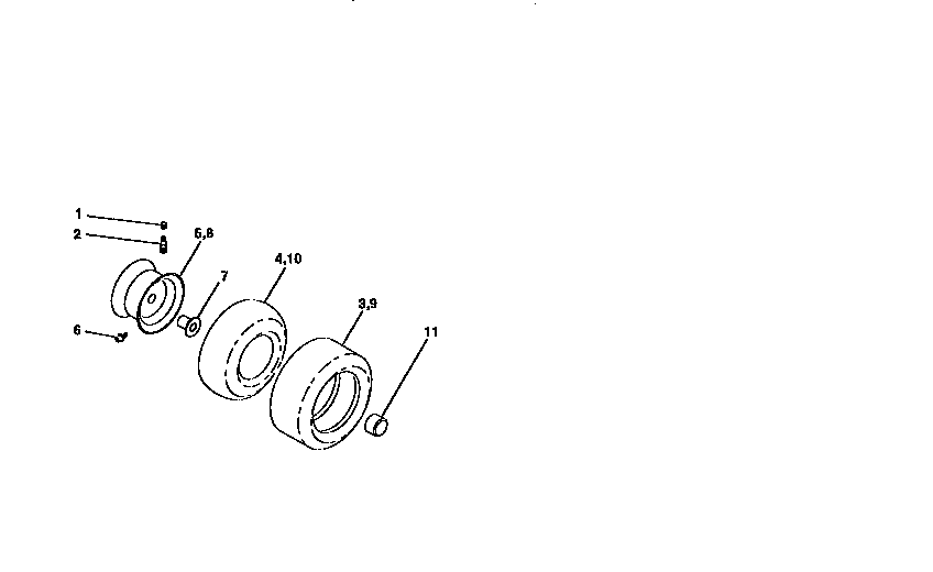 Western Auto 7124A79 wheels and tires diagram