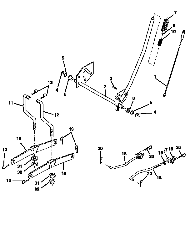 Western Auto AYP9182A79 lift diagram