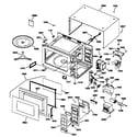 GE JE740GW01 microwave parts diagram