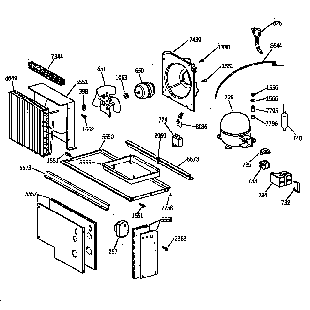 GE ZIS42NYA unit parts diagram