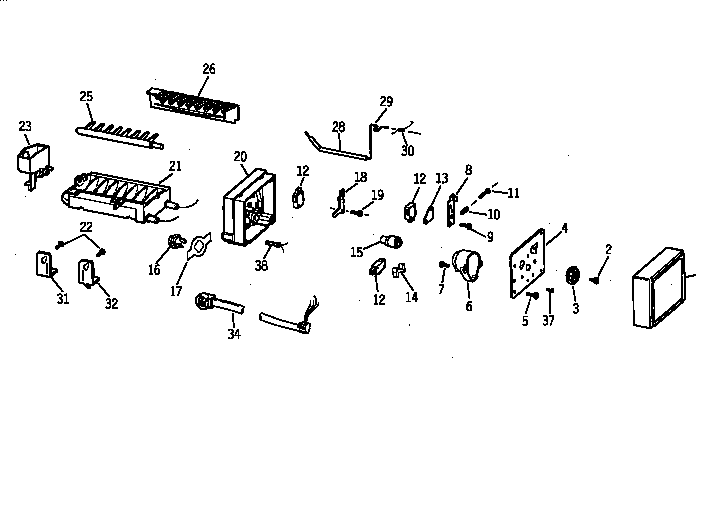 GE ZIS42NYA icemaker wr30x0306 diagram