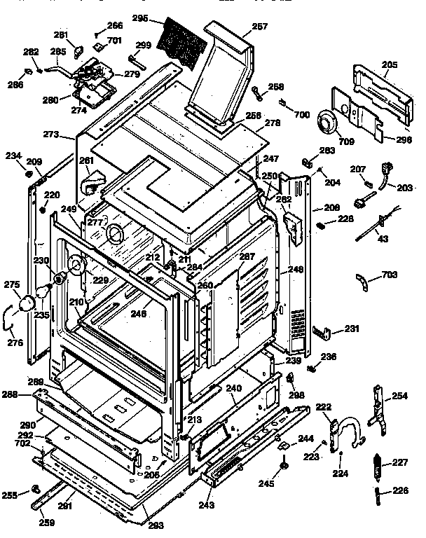 GE JGBP28BEW1WH body parts diagram