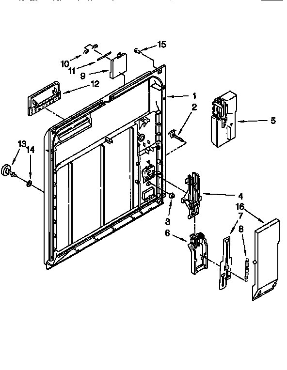 Kenmore 66517625692 inner door diagram