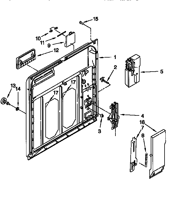 Kenmore 66515825692 inner door diagram