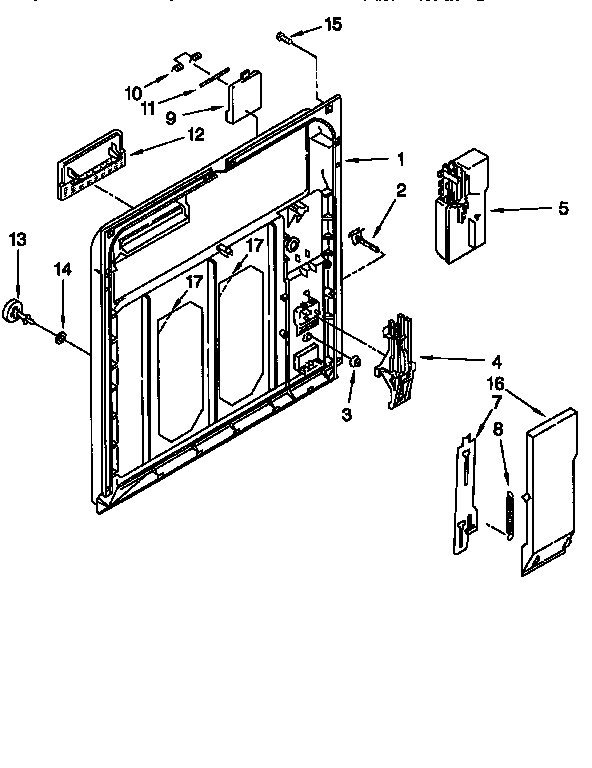 Kenmore 66515925692 inner door diagram